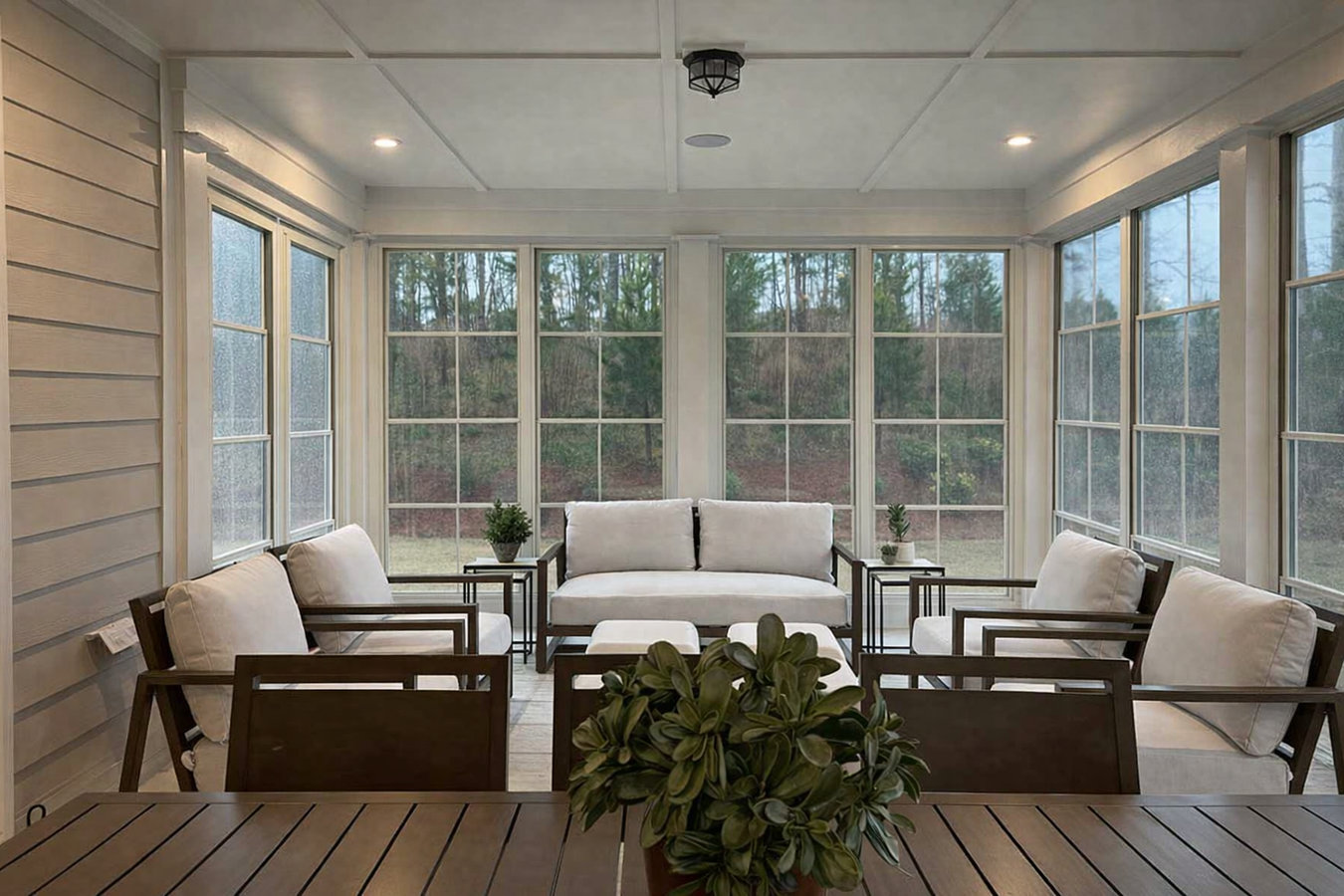 Patio-to-sunroom conversion in Modesto